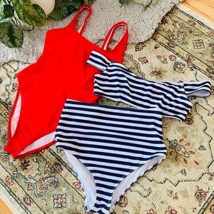 💕BUNDLE! Americana Bathing Suits